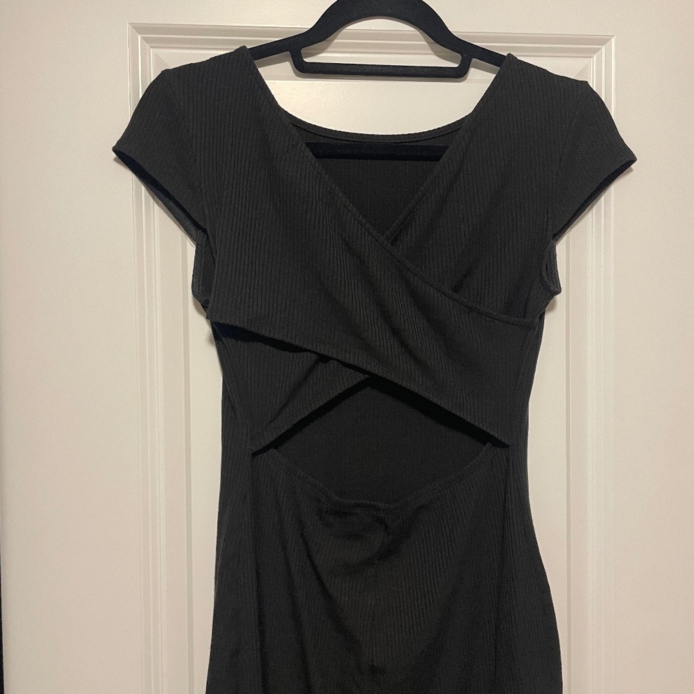 Peek-a-Boo Back Mini Dress